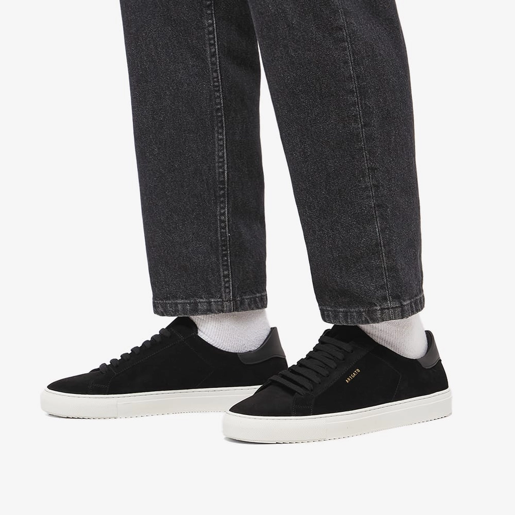 Axel Arigato Men's Clean 90 Suede Sneaker Black